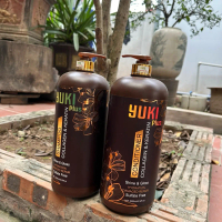 DẦU GỘI xả keratin yuki plus 2000ml chống rụng tóc mềm mượt ( Cặp 2 Cân x2 ) Women Nữ