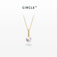 【CIRCLE】Time Tunnel Pearl Necklace For Women Daily Party (7-7.5mm)