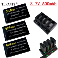 Upgraded 3.7V 600mAh Rechargeable LiPo Battery or charger for Parrot Jumping Sumo Swing Mambo Rolling Spider Mini Drone