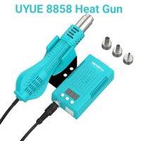 UYUE 8858 Portable Mini Heat Gun 110V / 220V BGA Rework Solder Station hot air gun desoldering with 3Pcs Nozzles