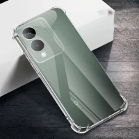 Soft Clear Silicone Phone Case for VIVO Y17S Y16 Y15A Y15S Y12S Y11 Y11S Y10 T1 Shockproof Airbag Transparent Back Cover Housing
