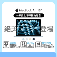 Apple Macbook Air 13.6吋 M4 晶片 10核心CPU 與 8核心GPU 16G/256G SSD(2025)