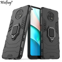 For Xiaomi Redmi Note 9T 5G Case Armor PC Magnetic Suction Stand Full Cover For Redmi Note 9T Case For Redmi Note 11 Pro Plus 5G