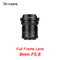 7Artisans 9mm F5.6 Full-Frame Ultra Wide Angle Prime Lens DSLR for Sony-E Leica-L Canon-RF Nikon-Z