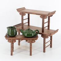 紅木簡約實木微型家具翹頭琴桌條案雞翅木長方形底座小神臺供桌