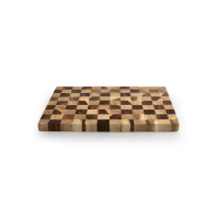 【CUOCO】純淨自然系列-頂級棋盤格原木砧板(37x26cm)