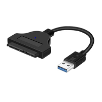 New USB 3.0 to SATA Cable Adapter Cable 22pin SATAIII SATA3.0 USB3.0 to SATA 3 Adapters ASM1053e Chip for 2.5" SATA HDD SSD
