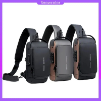 COD USB dengan kunci kombinasi Beg Sanke SILAN LELAKI Paus Dada Beg Beg Man Sling Bag Man bahu Beg L