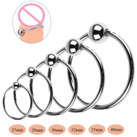 Metal Penis Ring Delay Ejaculation Sex Toys for Men Male Stainless Steel Cock Ring Cockring Chastity Device Glans Stimulator