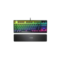 SteelSeries Apex 7 TKL 紅軸美式機械式鍵盤 OLED 智慧顯示器 64646 黑色(V072) 