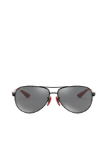 แว่นกันแดดผู้ชาย Ferrari รุ่น RB8313M F0096G 61 เลนส์ปรอท สีเทา