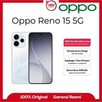 Hp Oppo Reno 15 5G Ram 12GB Internal 256GB Resmi Garansi White