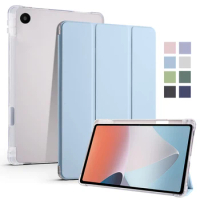 For OPPO Pad Air Case With Pencil Holder Trifold PU Leather Soft Back Stand Tablet Cover For Funda OPPO Pad Air 10.36 inch Case