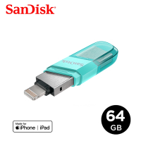 SanDisk iXpand Flip 64GB 隨身碟 薄荷綠 iPhone / iPad 適用 (公司貨)