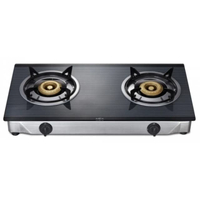 เตาแก๊สตั้งโต๊ะฐานกระจก 2 หัวแก๊ส รุ่น PC577I3 สีดำ