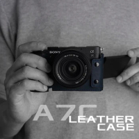 Mr.Stone for Sony A7C2 A7CR Camera Case Cover Protective for SONY a7CⅡ A7CⅠ Case Accessories Handmade Genuine Leather α7c bag