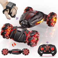Remote Control Car 2.4GHz 4WD Gesture Sensing RC Stunt Car Drift Hand Controlled Twist Cars with Lig