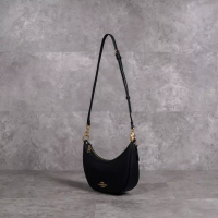 Coach Tas COACH ARIA LEATHER BLACK HOBO BAG WITH LONG STRAP 100% ORIGINAL