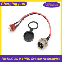 Electric Scooter Power Charger T-Head Charging Port for Kugoo M4 Pro Aerlang Sealup Scooter Parts Replacement Accessories