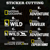Cutting Sticker Natgeo Keren
