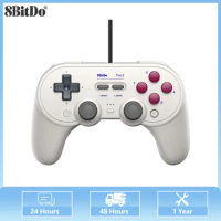8BitDo Pro 2 Wired Gamepad Support For Nintendo Switch/Steam/Windows10/11/Android/Raspberry Pi Usb Controller