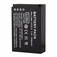 1250mAh Battery for LP-E12 LPE12 LP E12 Camera Replacement Battery for Canon EOS 100D Kiss X7 Rebel SL1 EOS M10 DSLR Camera