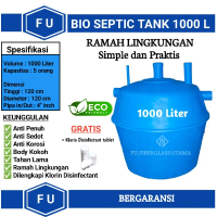 Bio septic tank 1000 liter Ramah Lingkungan anti kuras / sedot septictank biotech