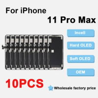 10 Pcs Incell LCD OLED OEM Display for iPhone 11 Pro Max Digitizer Assembly Touch Screen Replacement Support IC Transplanting