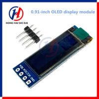0.91 inch OLED display module white/blue OLED 128X32 LCD LED Display SSD1306 12864 0.91 IIC i2C Communicate for