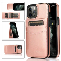 New Arrivals Leather Wallet Multi Card Vertical Flip Cover For Samsung Galaxy S21 S20 S10 A71 A51 A40 Magnetic Holder Phone Case