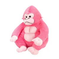 Stuffed Gorilla Plush Gorilla Monkey Plush Toy 9.8 Inches Plush Stuffed Animal Plush Cartoon Gorilla Doll Hugable For Display