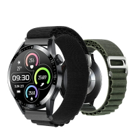 適用於 阿波羅 City X9 尼龍編織錶帶 智慧手錶 腕帶 APG-40 尼龍織物 手錶帶