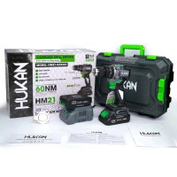 Chính hãng] Máy khoan pin HUKAN HM21-G2C-K6, Không Chối Than, 3 Chức Năng, đầu kẹp 10mm