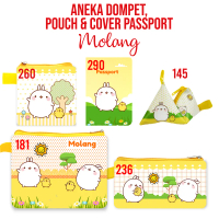 Molang Mini Wallet Case Pouch Sling Bag Tas Selempang Mouse Pad Cover Passport Kelinci Putih