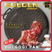 New BULGOGI PAN Moegen 32cm /Grill pan bulat /Panggangan BBQ / GRILLPAN BBQ/ alat panggang serbaguna