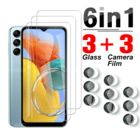 6IN1 Samsung M14 Tempered Screen Glass for Samsung M54 M04 A24 4G A34 5G A14 A04 A54 M23 M31 M31s M32 M51 M52 Camera Lens Films