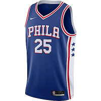 Nike NBA Ben Simmons 76ers [CW3678-498] 男 球衣 費城76人 西蒙斯 25號 藍