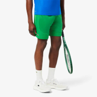 【LACOSTE】男裝-快乾彈性網球短褲(綠色)