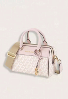 MICHAEL KORS Michael Kors Travel XS Duffle Crossbody Optic White Rose Gold