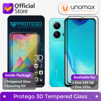 Tempered Glass Compatible With Vivo V25 5G / Vivo V25e Protego 3D Full Cover Screen Protector