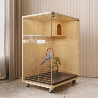 Hut Pet Bird Cages Quail Feeder Pigeon Supplies Carrying Parrots Hamster Playground Bird Cages Transport Jaulas Decorative