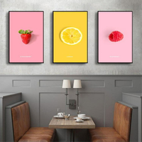 單幅 餐廳墻面裝飾畫飯廳廚房小清新水果壁畫家居掛畫墻畫
