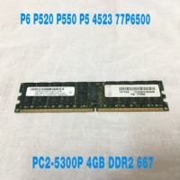 1PCS For IBM RAM P6 P520 P550 P5 4523 77P6500 Server Memory PC2-5300P 4GB DDR2 667 RDIMM ECC