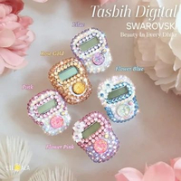 Tasbih Digital Mini Finger Counter Mutiara Swarovski | Tasbih Digital Jari 0–99999 + Baterai Kartu I