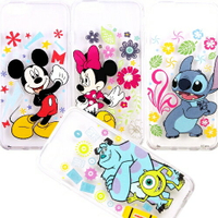 【Disney】iPhone6 /6s 花朵系列 彩繪透明保護軟套