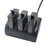 3Pcs Batteries GoPro Hero5 Battery 1600mAh Bateria For GoPro Hero6 Hero7 Black Action Camera AHDBT-501