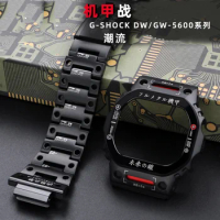 G-Refit NEW For Casio DW5600 GW-B5600 Metal Bezel Stainless Steel Watchband Case Strap modified Wtach Accessories