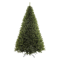 6ft Christmas Tree Artificial Full Xmas Trees,Green, for Holiday,Home,Office,Party Decoration, 960 Branch Tips Metal Hinges &amp; Fo