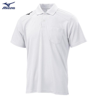 【MIZUNO 美津濃】男款短袖POLO衫 32TA002001(白)(POLO衫)