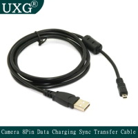 USB Data Cable Camera Data Charging Sync Transfer Cables Cord Wire 8pin for Nikon Olympus Fuji Sony MP3 hot sale cable 1.5M